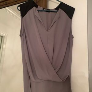 Fabrik high low sleeveless top size medium